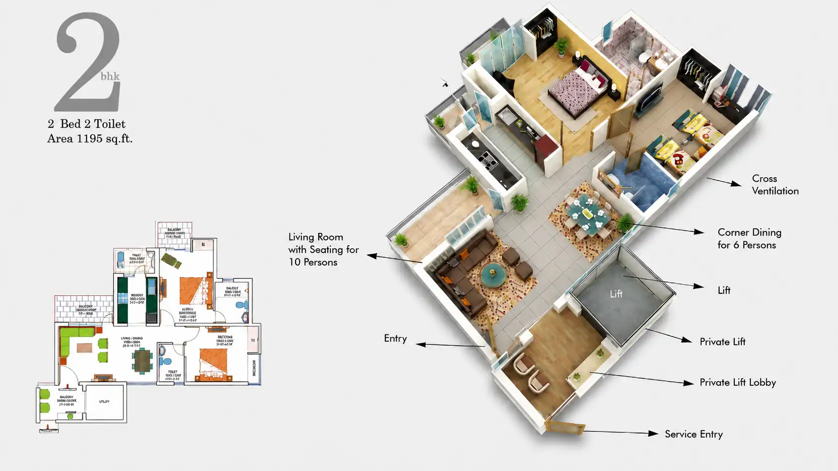 2 BHK Executive